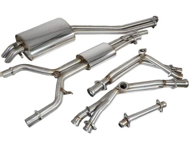 Sistema di scarico acciaio inox per Mercedes 500 SL R107 senza Cat