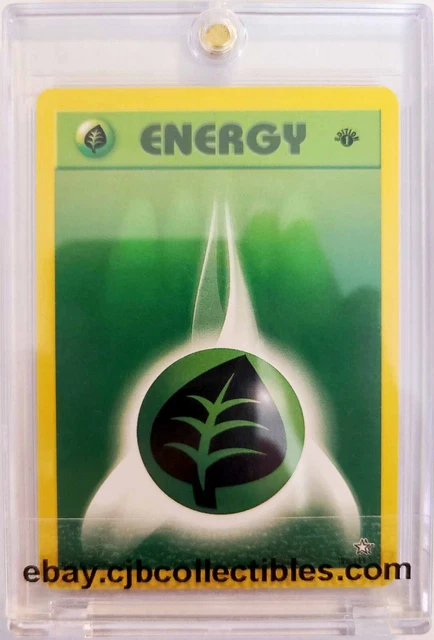 Pokémon GRASS ENERGY 108/111 1st Edition Neo Genesis - Near Mint 🍒