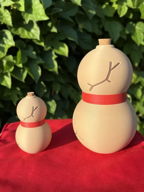 Naruto Shippuden Gaara's Gourd 3D Printed Hidden Container With Cork 3