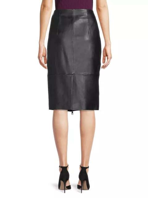 HUGO BOSS Seresa Lamb Leather Pencil Skirt Size 2 MSRP: $595.00 2