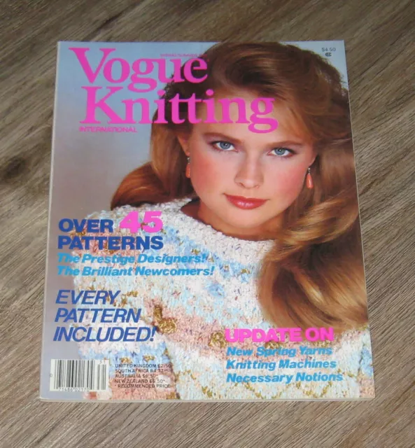 Vogue Knitting magazine Spring / Summer 1983 over 45 patterns designs