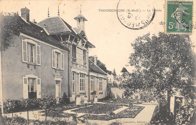 CPA 91 VAUGRIGNEUSE / LA MAIRIE / cliché rare
