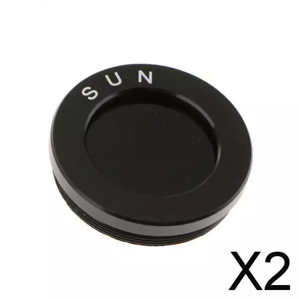 2X 1.25" Astronomy Telescope Lens Optical Color Filter Glass Sun Moon Filter