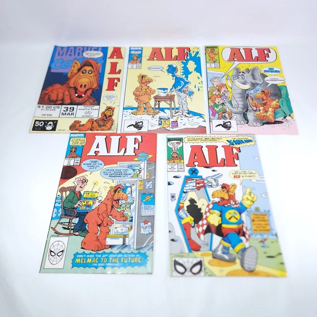 ALF Marvel Comic Books Lot Of 5 1988-1991 #5, #7, #17, #22, and #39