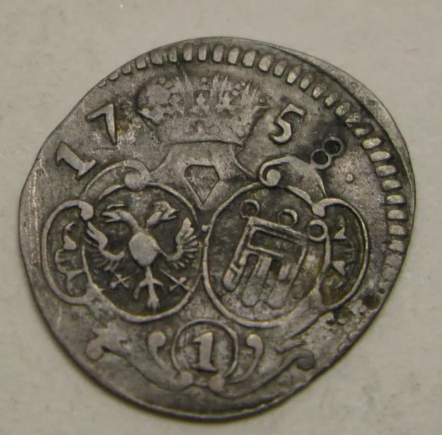 MONTFORT (German State) 1 Kreuzer 1758 - Billon - Ernst Max Josef - 3841