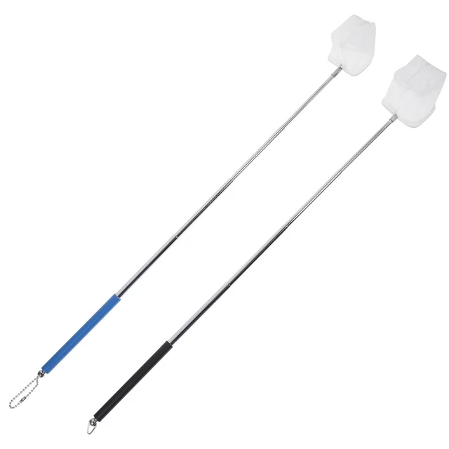 2Pcs Aquarium Fischernetz Erweiterbar Griff Garnelen Net 10