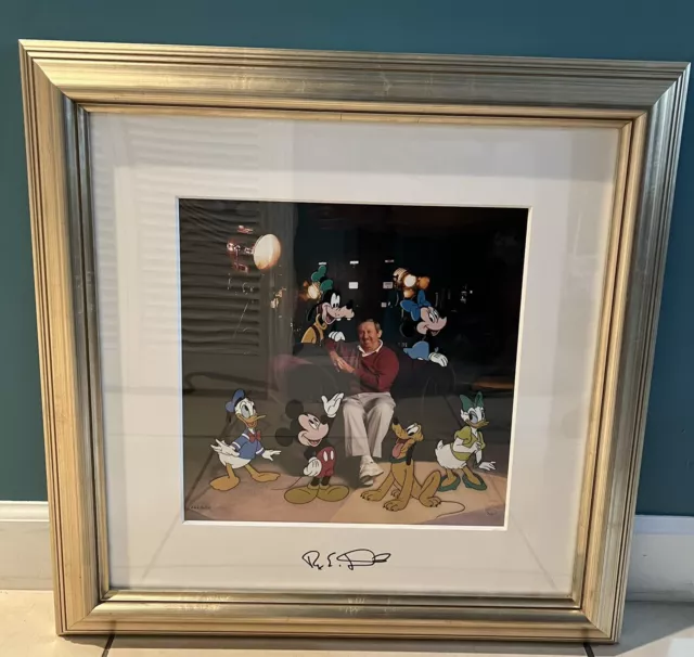 Disney Animation Cel SIGNED Roy Disney And Friends Mickey Mouse Rare 222/300