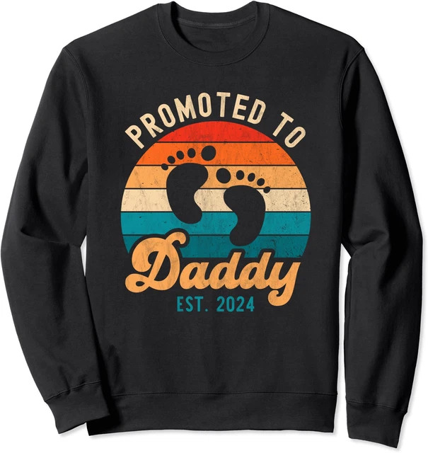 FIRST TIME DAD Promoted To Dad Est 2025 Father's Day Unisex Crewneck