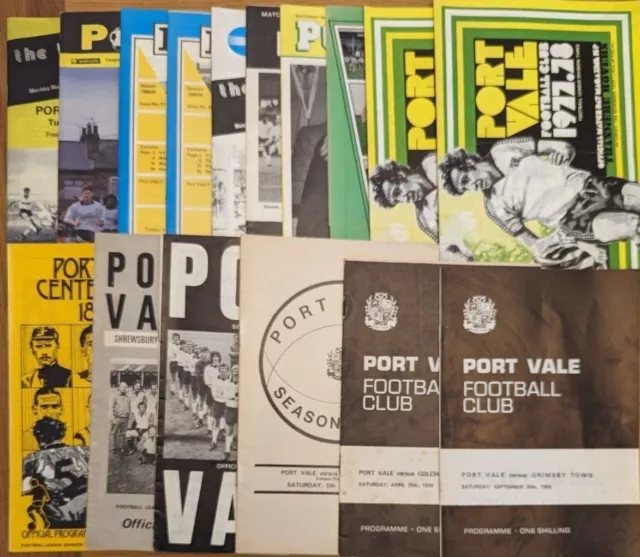 Port Vale Home Programmes