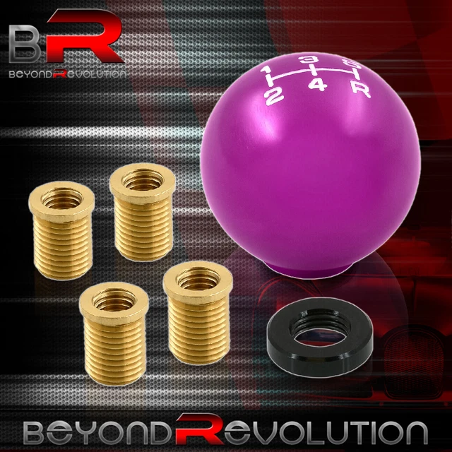 For Nissan M12X1.25 5-Speed Manual Ball Shift Shifter Knob Threaded Road Purple