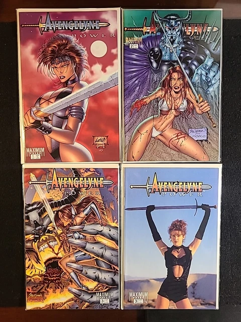 Avengelyne Power #1, 2, 3(x2) (1995 Maximum Press) Lot Of 4 Comics