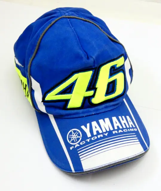 Casquette Yamaha Vr 46 Factory Racing Official Racing Apparel Bleu Reglable