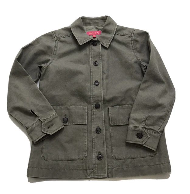 Me.n.u. Girl's Green Star Military Cargo Jacket Size 8 Orig.$79