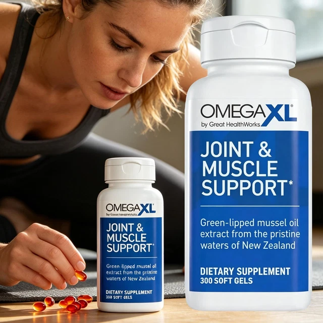 OMEGA XL 300 Capsules Green Lipped Mussel Joint & Muscle Relief ...