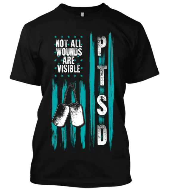 PTSD NOT All Wounds Are Visible New Men's Shirt Veteran Awareness ...