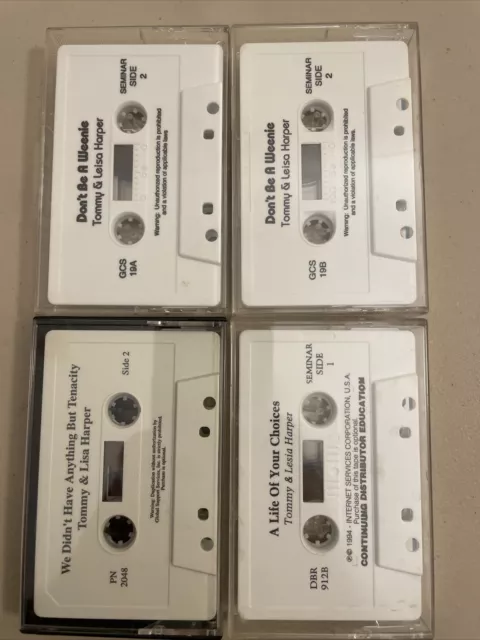 (4) Tommy & Lisa Harper • Amway Cassette Seminar Tapes • Don’t Be A Weenie ++