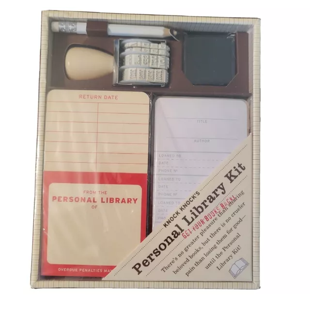 Knock Knock's Personal Library Kit for Book Lovers NEW