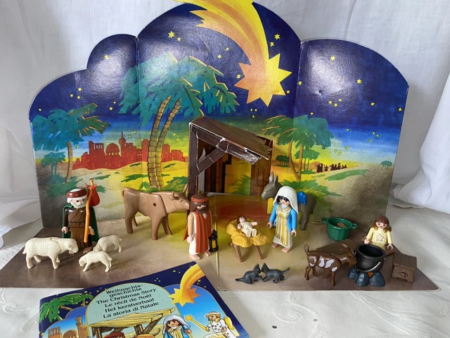 PLAYMOBIL CRECHE 3996 Decor Nativité Noel Marie Jesus Joseph Animaux 