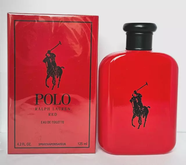 Ralph Lauren Polo Red Men's Eau de Toilette  Spray 4.2oz / 125ml Brand New