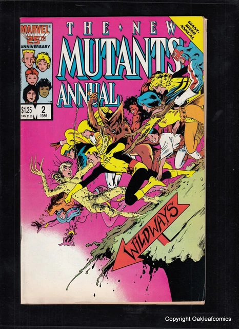 New Mutants Annual 2 1st Appearances of Psylocke & Meggan MArvel 1986 F-VF