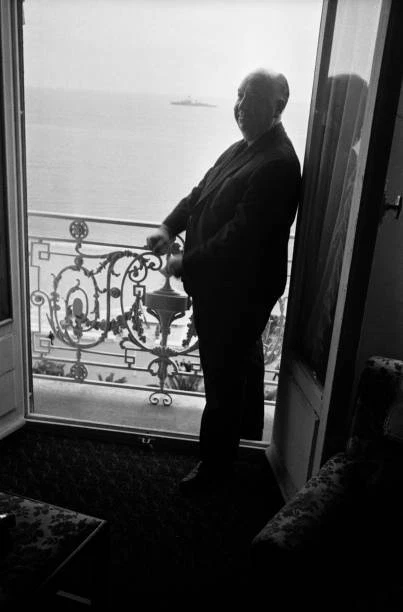 Alfred Hitchcock At An Interview For His Film The Birds In His H Old