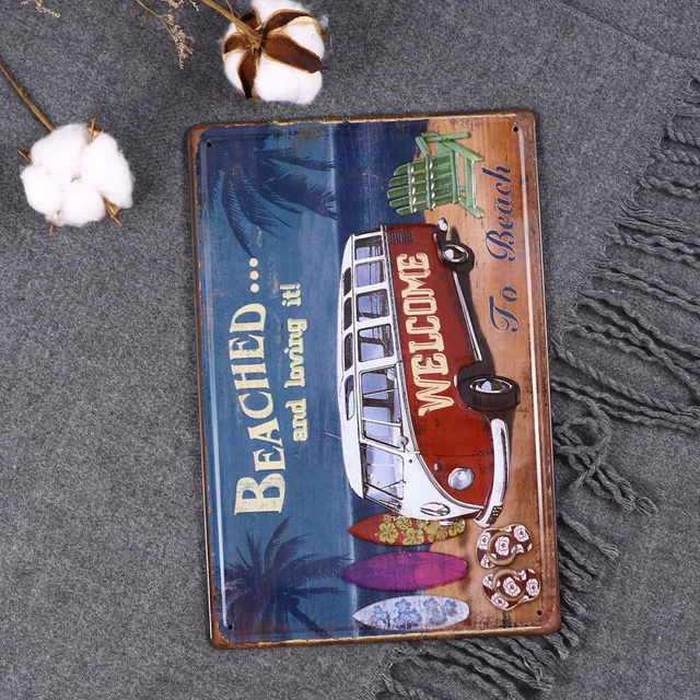 Letreros de metal de decoración vintage