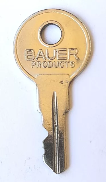 Vintage Key BAUER PRODUCTS K127 Appx 1-5/8" Replacement Locks Steampunk