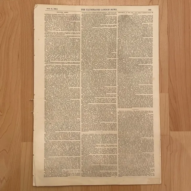 The Illustrated London News Saturday, September 21, 1850 Missing Pages