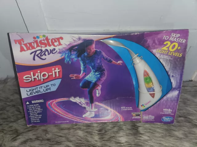 Twister Rave Skip It Electronic White Light Up Skipping Toy by Hasbro 2013