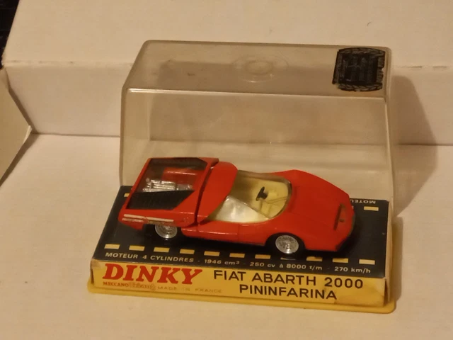 RARE DINKY TOYS : Fiat Abarth 2000 # 1430 en boîte d'origine EUR 59,00