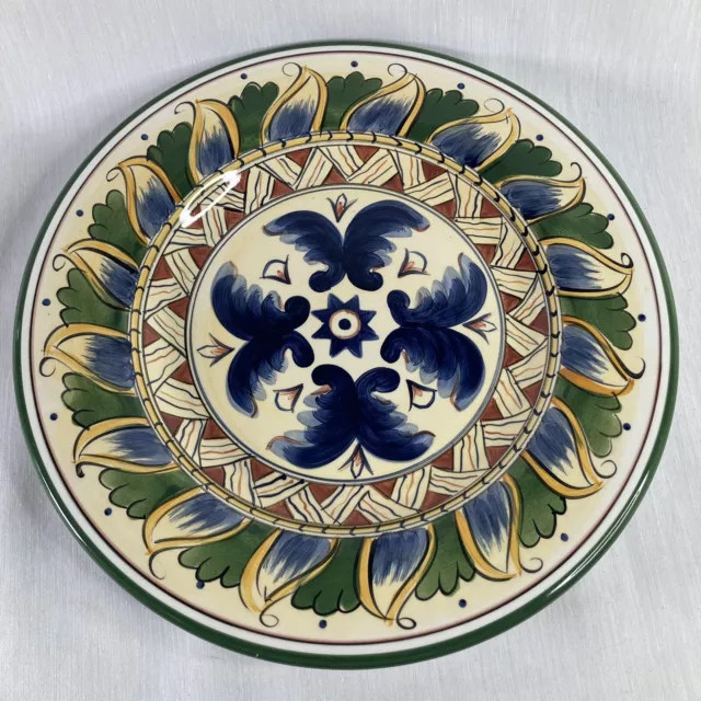 4 Tabletops DERUTA Collection Hand Painted Ceramic Dinner Plates 11-1/4"