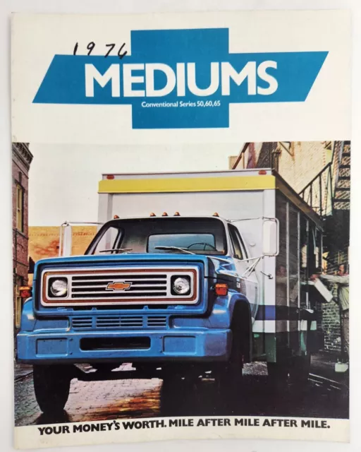 1976 Chevrolet Medium Trucks Sales Brochure Vintage Original Dump Tanker