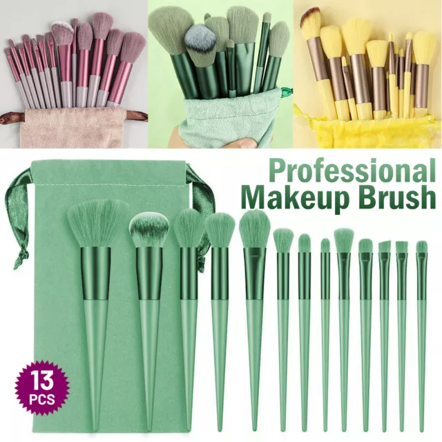13-teiliges professionelles Make-up Pinsel Set Kosmetik Make-up Pinsel mit Kordelzug Tasche