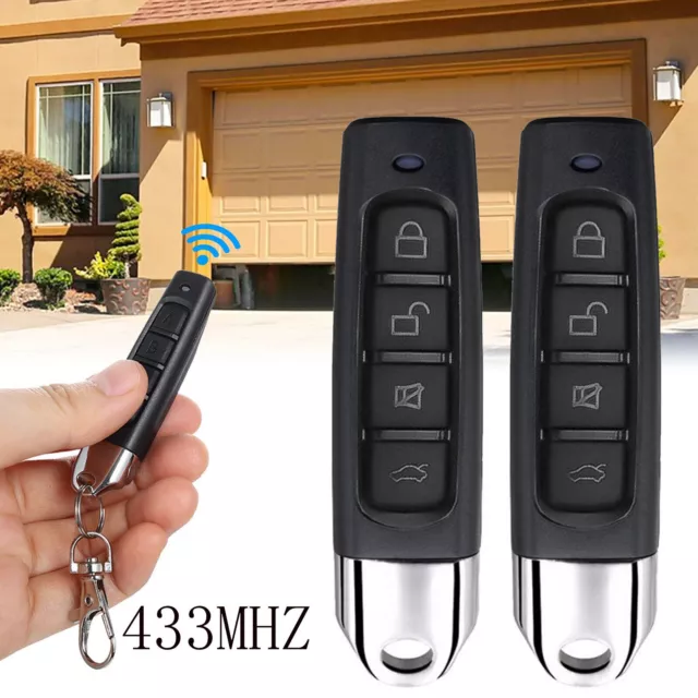 433mhz Universal Cloning Remote Control Electric Gate Garage Door Opener Key Fob