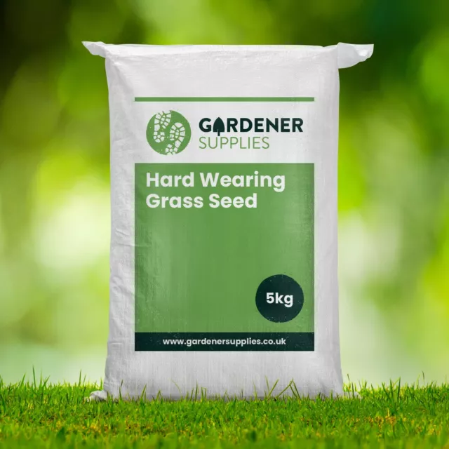 5kg Economy Grass Seed Hard Wearing Heavy Use Garden Lawn Quick Acting