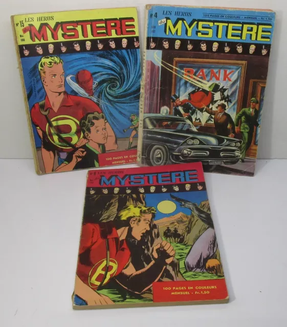 lot petits formats anciens " les héros du mystère " ed des remparts 1967-68