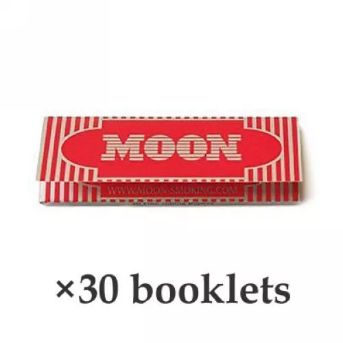 30 Booklets Moon Cigarette Tobacco Wood Rolling Papers 1.0'' 70x36mm 1500 Leaves