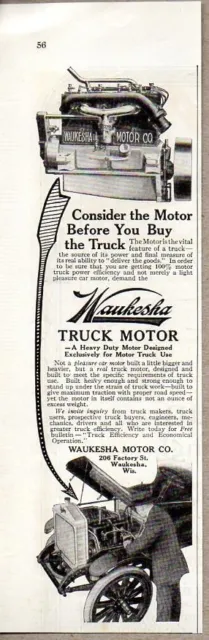 1915 Print Ad Waukesha Truck Motors Waukesha,WI
