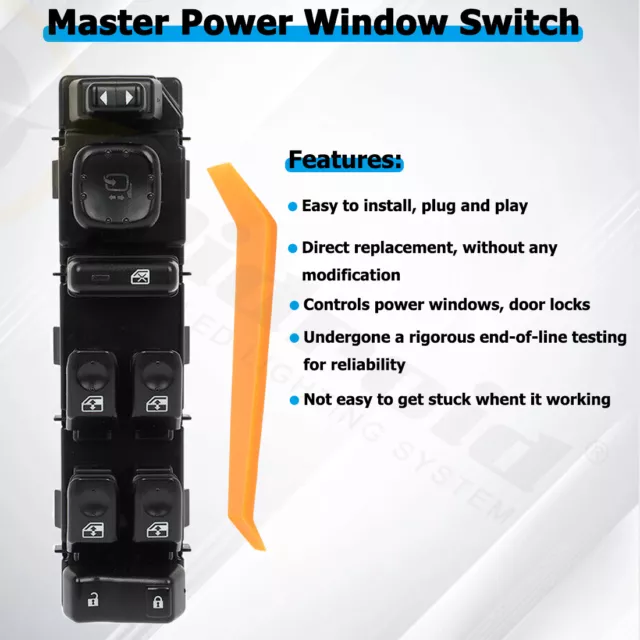 Driver Master Power Window Switch For 2003-2006 Tahoe Escalade Suburban 15186208