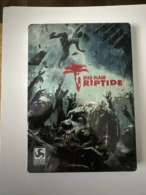 DEAD ISLAND RIPTIDE XBOX 360 STEELBOOK VIDEO GAME COMPLETE W/ EXTRAS &  MANUAL