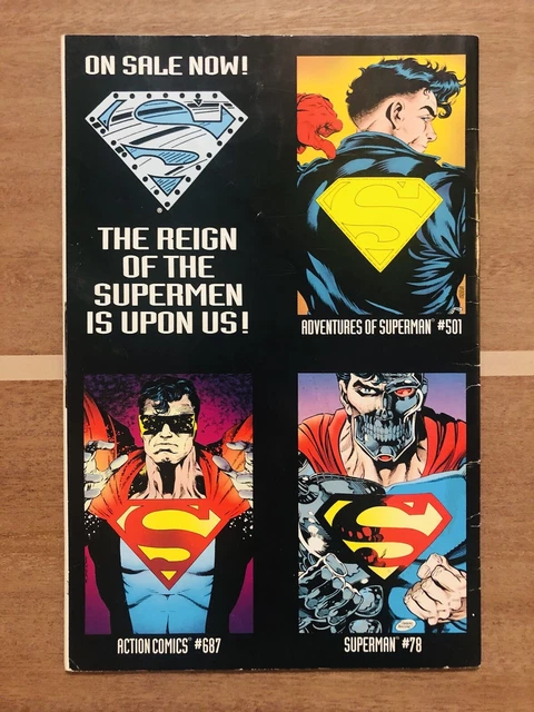 🇺🇸Superman: The Man of Steel #22 [Die-Cut Cover Edition] (Jun 1993, DC) 2