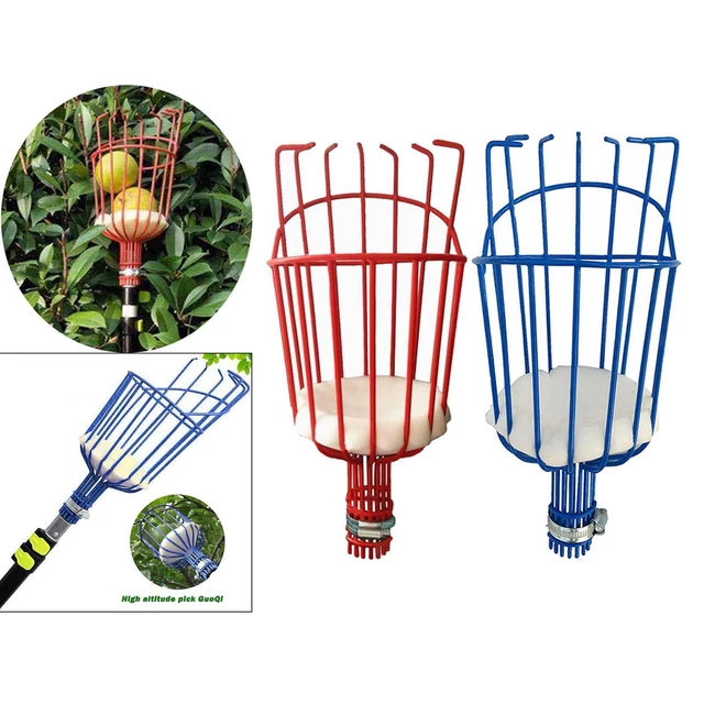 Fruit Picker Head Basket,  And Orange Fruit Torsion  Fruit Picking Tool Head