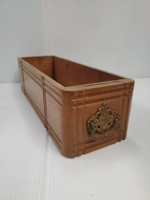Vintage Sewing Machine Cabinet Wood Drawer