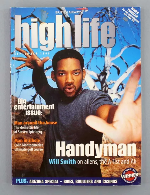 British Airways Highlife Airline Inflight Magazine September 1999 Ba Will Smith