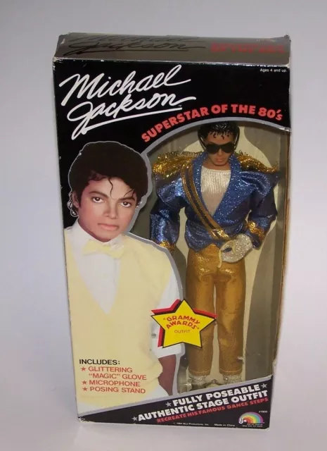 MICHAEL JACKSON SUPERSTAR Of The 80s Fully Poseable Authentic Stage ...