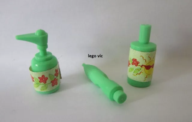 LEGO 6933 Scala Sprue - Sun Cream Toilets + 3117 MOC Stickers - A76