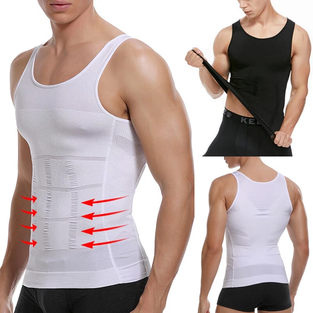 MEN'S SLIMMING BODY Shaper Compression Vest Shirt Posture