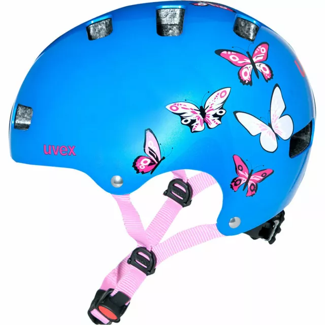 uvex 6729125 Fahrradhelm kid 3 butterfly blau Gr. 55-58 cm