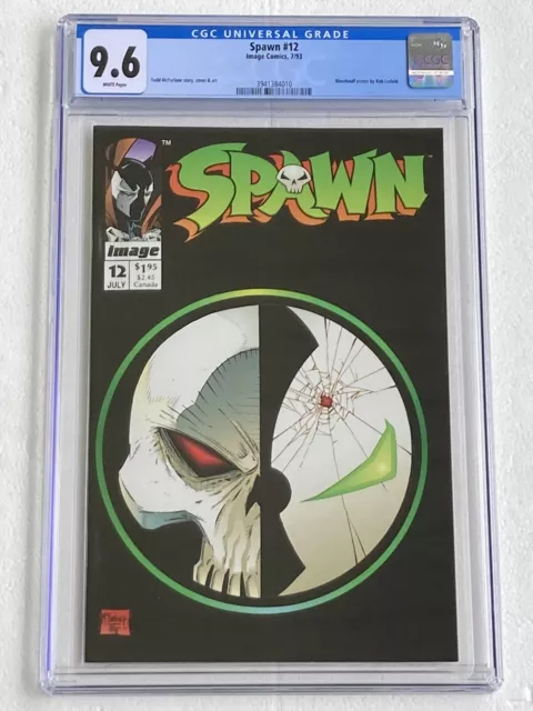 SPAWN #12 CGC 9.6 NM+ Image Comics 7/93 BOLLDWULF POSTER INSIDE
