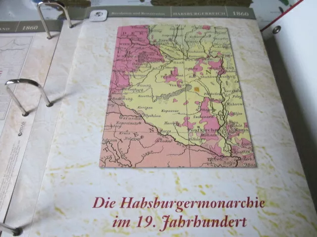 Dtsch.Geschichte in Historischen Karten 1860 Habsburgermonarchie Völkerkarte